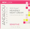 Andalou Naturals: 1000 Roses Heavenly Night Cream Sensitive, 1.7 Oz