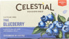 Celestial Seasonings: True Blueberry Herbal Tea Caffeine Free, 20 Bg