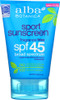 Alba Botanica: Natural Very Emollient Sunscreen Sport Spf 45, 4 Oz