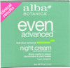 Alba Botanica: Even Advanced Sea Plus Renewal Night Cream, 2 Oz