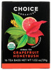 Choice Tea: Tea Herbal Grapefruit Honeybush, 16 Bg