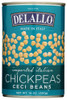 Delallo: Bean Chick Peas, 14 Oz