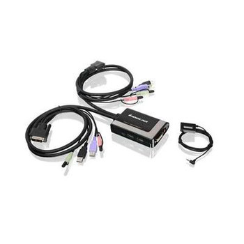 2 port USB DVI D KVM w Audio