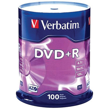 4.7GB DVD+Rs (100-ct Spindle)