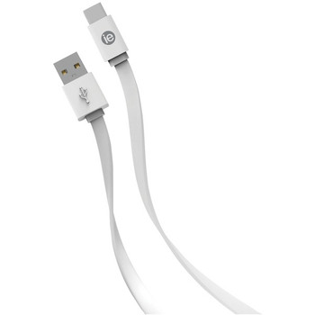 Flat USB-C(TM) to USB-A Cable, 4ft (White)