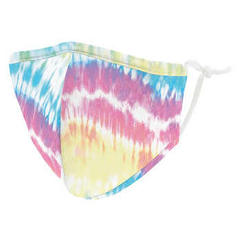 Kid's Reusable/Washable Cloth Face Mask with Filter Pocket (Tie Dye)