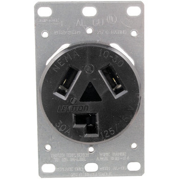Single-Flush Dryer Receptacle (3 wire)
