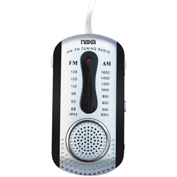 AM/FM Mini Pocket Radio with Speaker (Black)