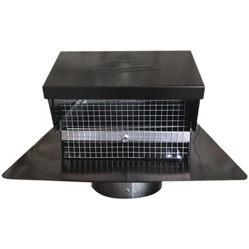 Black Metal Roof Vent Cap (4" Collar)