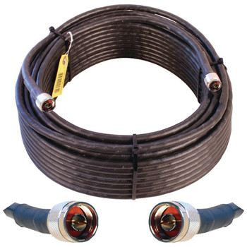 Wilson-400 N-Male to N-Male Coaxial Cable, 100ft (Black)