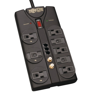 Protect It!(R) 8-Outlet Surge Protector (2,160 Joules; 8ft cord; Tel/modem/fax protection)