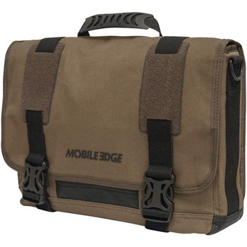 ECO Canvas Messenger Bag (For 14 in. PC/15 in. MacBook Pro(R), Olive)