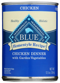 Blue Buffalo: Homestyle Recipe Adult Dog Food Chicken Dinner With Garden Vegetables, 12.50 Oz