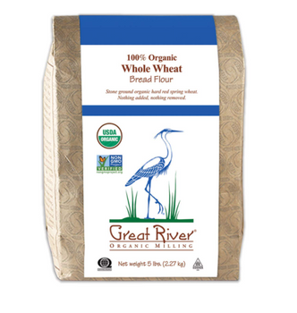 Great River Organic Milling: Organic Whole Wheat Bread Flour, 5 Lb