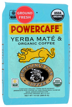 Jeremiahs Pick Coffee: Coffee Ground Powercafe Organic, 10 Oz