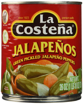 La Costena: Whole Jalapeno Peppers, 26 Oz