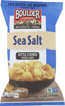 Boulder Canyon: Sea Salt Kettle Cooked Potato Chips, 5 Oz