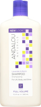 Andalou Naturals: Full Volume Shampoo Lavender And Biotin, 11.5 Oz