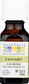 Aura Cacia: 100% Pure Essential Oil Lavender, 0.5 Oz