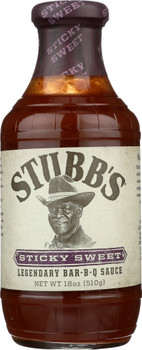 Stubb's: All-natural Bar-b-q Sauce Sticky Sweet, 18 Oz