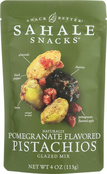 Sahale Snacks: Premium Blend Pomegranate Pistachios With Almonds Cherries + Black Pepper, 4 Oz