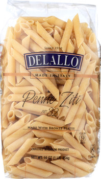 Delallo: Penne Ziti Bag Pasta, 16 Oz