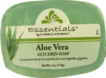 Clearly Natural: Aloe Vera Pure & Natural Glycerine Soap, 4 Oz