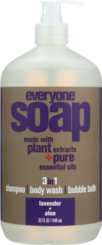 Eo Products: Everyone 3-in-1 Lavender + Aloe Soap, 32 Oz