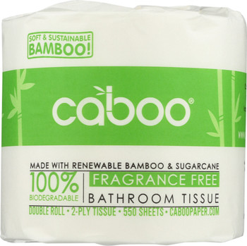 Caboo: 2-ply Bathroom Tissue 550 Sheets, 1 Roll