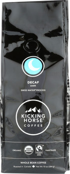 Kicking Horse: Coffee Decaf Dark Roasted Whole Bean, 10 Oz