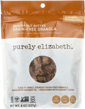Purely Elizabeth: Granola Grain Free Banana Nut Butter, 8 Oz