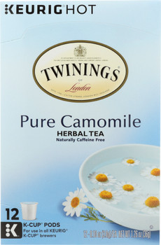 Twinings Of London: Tea K-cups Tea Pure Camomile, 12 Cups, 1.27 Oz