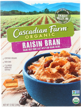 Cascadian Farm: Raisin Bran Cereal, 12 Oz