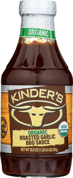 Kinders: Sauce Bbq Roasted Garlic Organic, 20.5 Oz