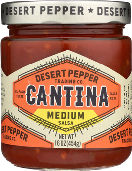 Desert Pepper: Salsa Cantina Medium Red, 16 Oz