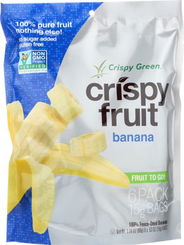 Crispy Green: Crispy 6 Pack Banana, 3.18 Oz