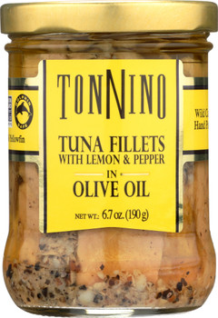 Tonnino: Tuna Fillets With Lemon & Peppers In Olive Oil, 6.7 Oz