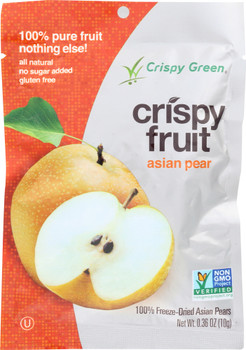 Crispy Green: Crispy Fruit Freeze Dried Asian Pears, 0.36 Oz