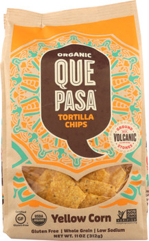 Que Pasa: Chip Tortilla Yellow Corn Organic, 11 Oz