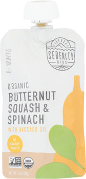 Serenity Kids: Food Baby Butternut Squash Spinach Organic, 3.5 Oz