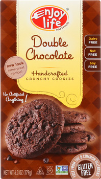 Enjoy Life: Handcrafted Crunchy Cookies Double Chocolate, 6.3 Oz