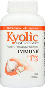 Kyolic: Aged Garlic Extract Immune Formula 103, 200 Capsules