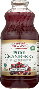 Lakewood Organic: Pure Cranberry Juice, 32 Oz