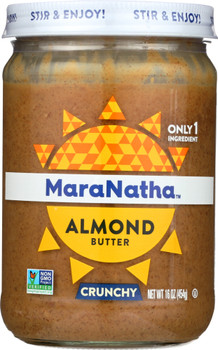 Maranatha: Roasted Crunchy Almond Butter No Salt, 16 Oz