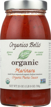 Organico Bello: Organic Pasta Sauce Marinara, 25 Oz