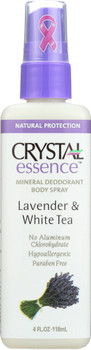 Crystal Body Deodorant: Body Spray Lavender & White Tea, 4 Oz