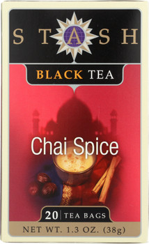 Stash Tea: Black Tea Chai Spice 20 Tea Bags, 1.3 Oz