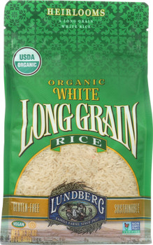 Lundberg Family Farms: Organic White Long Grain Rice, 32 Oz