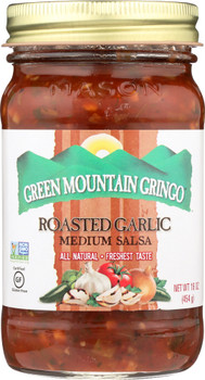 Green Mountain Gringo: Roasted Garlic Medium Salsa, 16 Oz