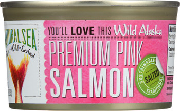 Natural Sea: Wild Alaska Pink Salmon Salted, 7.5 Oz